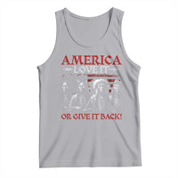 America Love It Or Give It Back Tank Top Native American Chiefs USA Flag - Wonder Print Shop