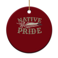 Native Pride Ceramic Ornament Native Indian American Day Indigenous Native American