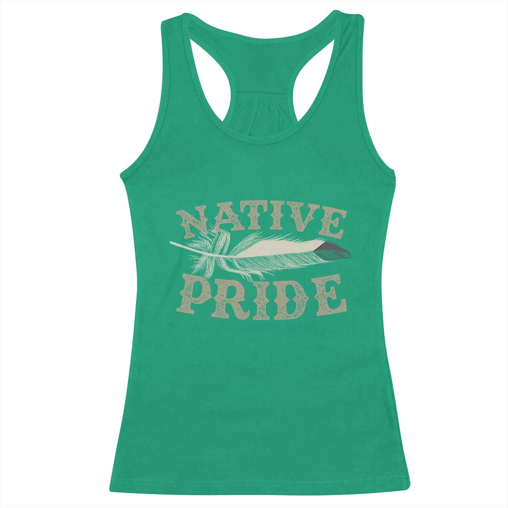 Native Pride Racerback Tank Top Native Indian American Day Indigenous Native American - Wonder Print Shop