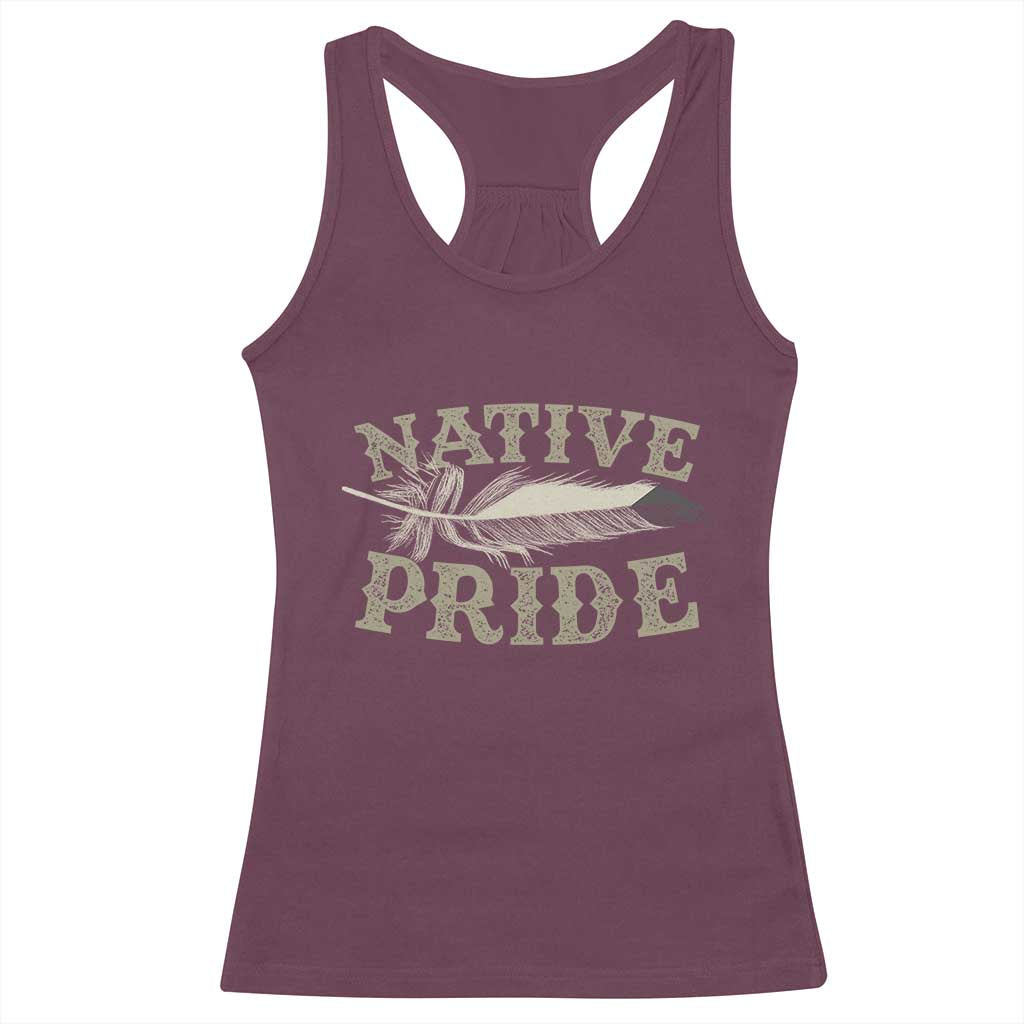 Native Pride Racerback Tank Top Native Indian American Day Indigenous Native American - Wonder Print Shop