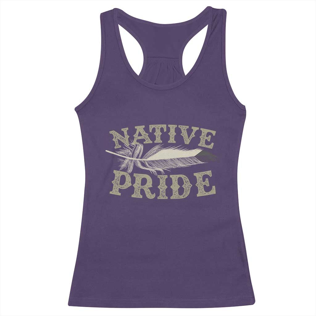 Native Pride Racerback Tank Top Native Indian American Day Indigenous Native American - Wonder Print Shop