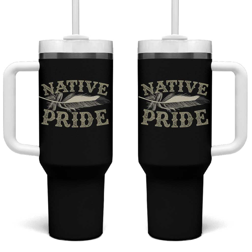 Native Pride Tumbler With Handle Native Indian American Day Indigenous Native American - Wonder Print Shop