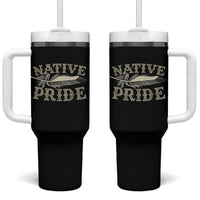 Native Pride Tumbler With Handle Native Indian American Day Indigenous Native American - Wonder Print Shop