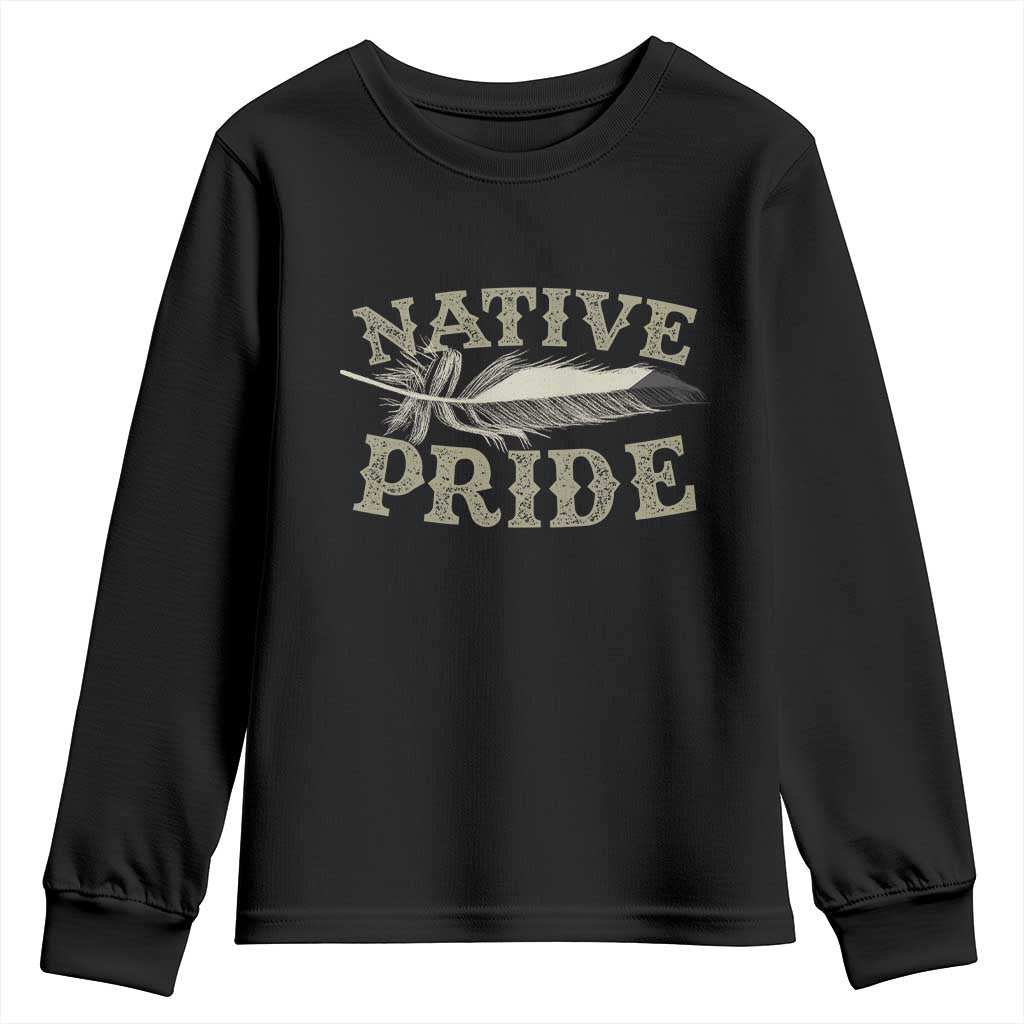 Native Pride Youth Sweatshirt Native Indian American Day Indigenous Native American - Wonder Print Shop