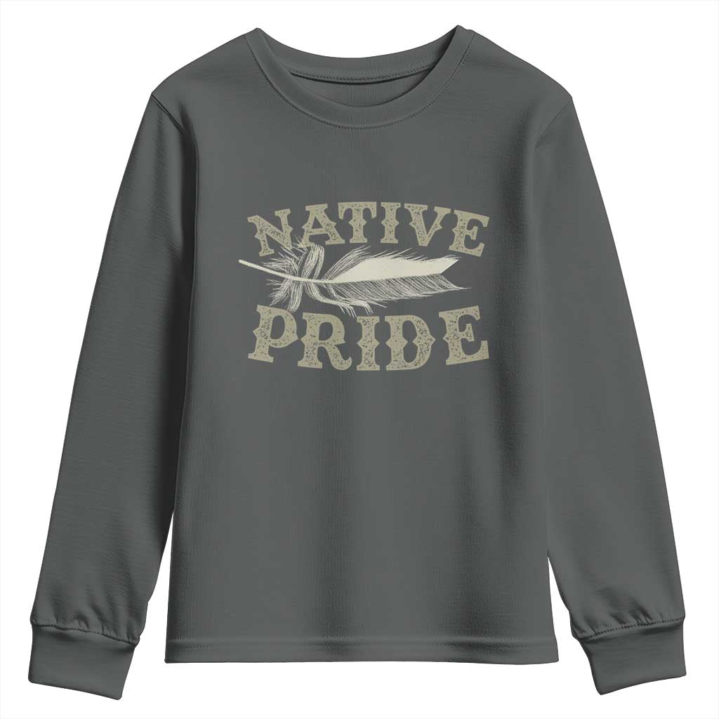 Native Pride Youth Sweatshirt Native Indian American Day Indigenous Native American - Wonder Print Shop