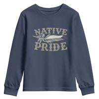 Native Pride Youth Sweatshirt Native Indian American Day Indigenous Native American - Wonder Print Shop