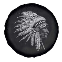 Native American Tribes Spare Tire Cover Vintage Indian American Chief - Wonder Print Shop
