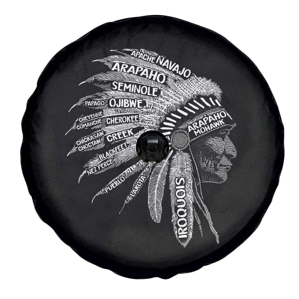 Native American Tribes Spare Tire Cover Vintage Indian American Chief - Wonder Print Shop