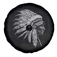 Native American Tribes Spare Tire Cover Vintage Indian American Chief - Wonder Print Shop