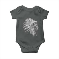 Native American Tribes Baby Onesie Vintage Indian American Chief - Wonder Print Shop