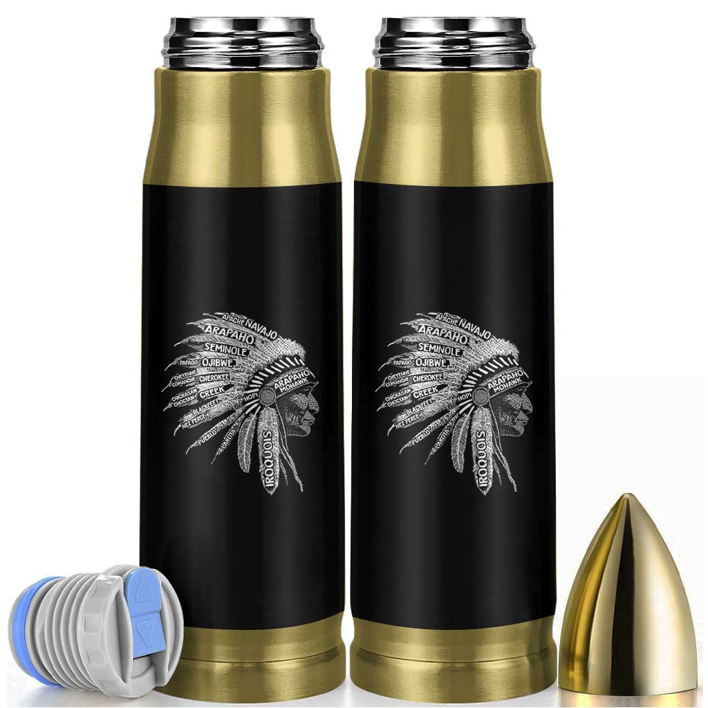 Native American Tribes Bullet Tumbler Vintage Indian American Chief - Wonder Print Shop