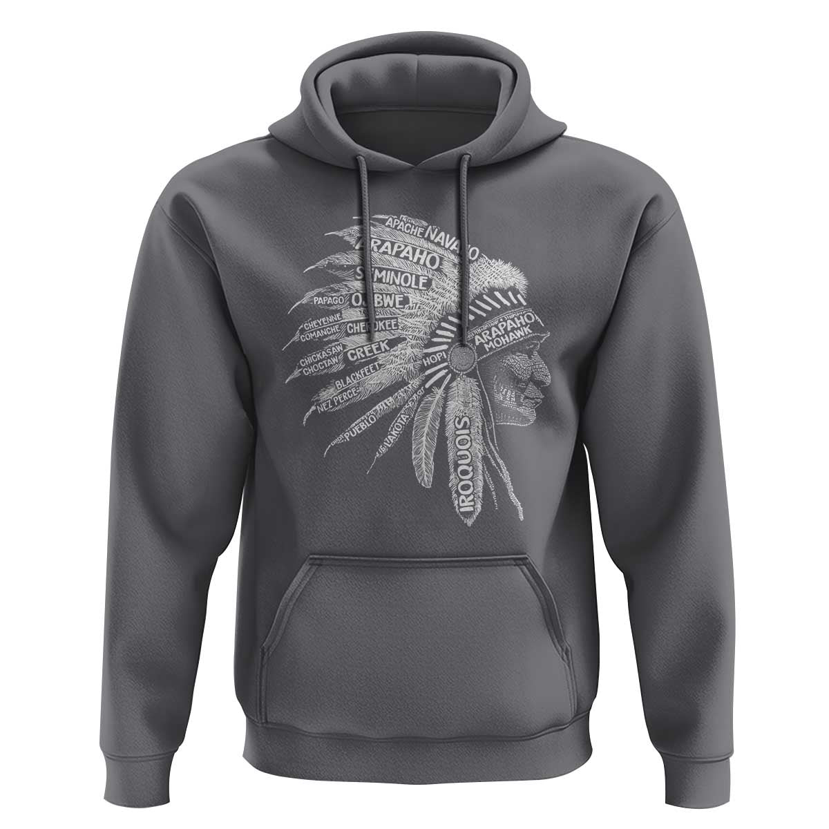 Native American Tribes Hoodie Vintage Indian American Chief - Wonder Print Shop