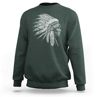 Native American Tribes Sweatshirt Vintage Indian American Chief - Wonder Print Shop