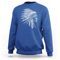 Native American Tribes Sweatshirt Vintage Indian American Chief - Wonder Print Shop