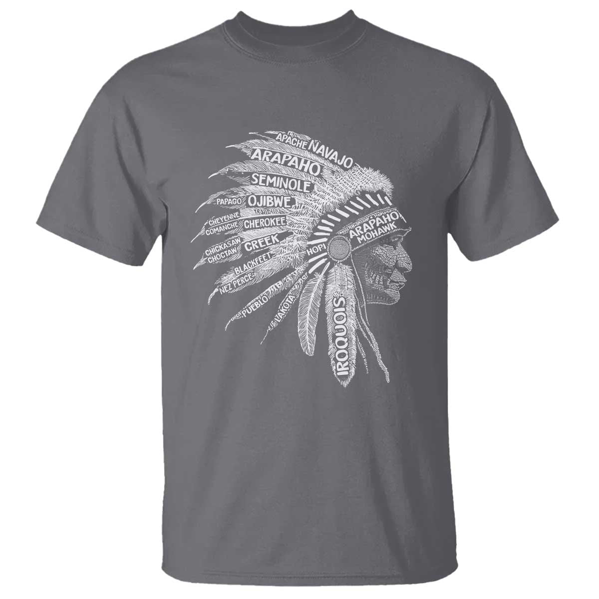 Native American Tribes T Shirt Vintage Indian American Chief - Wonder Print Shop
