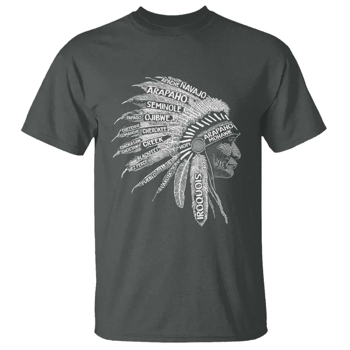 Native American Tribes T Shirt Vintage Indian American Chief - Wonder Print Shop