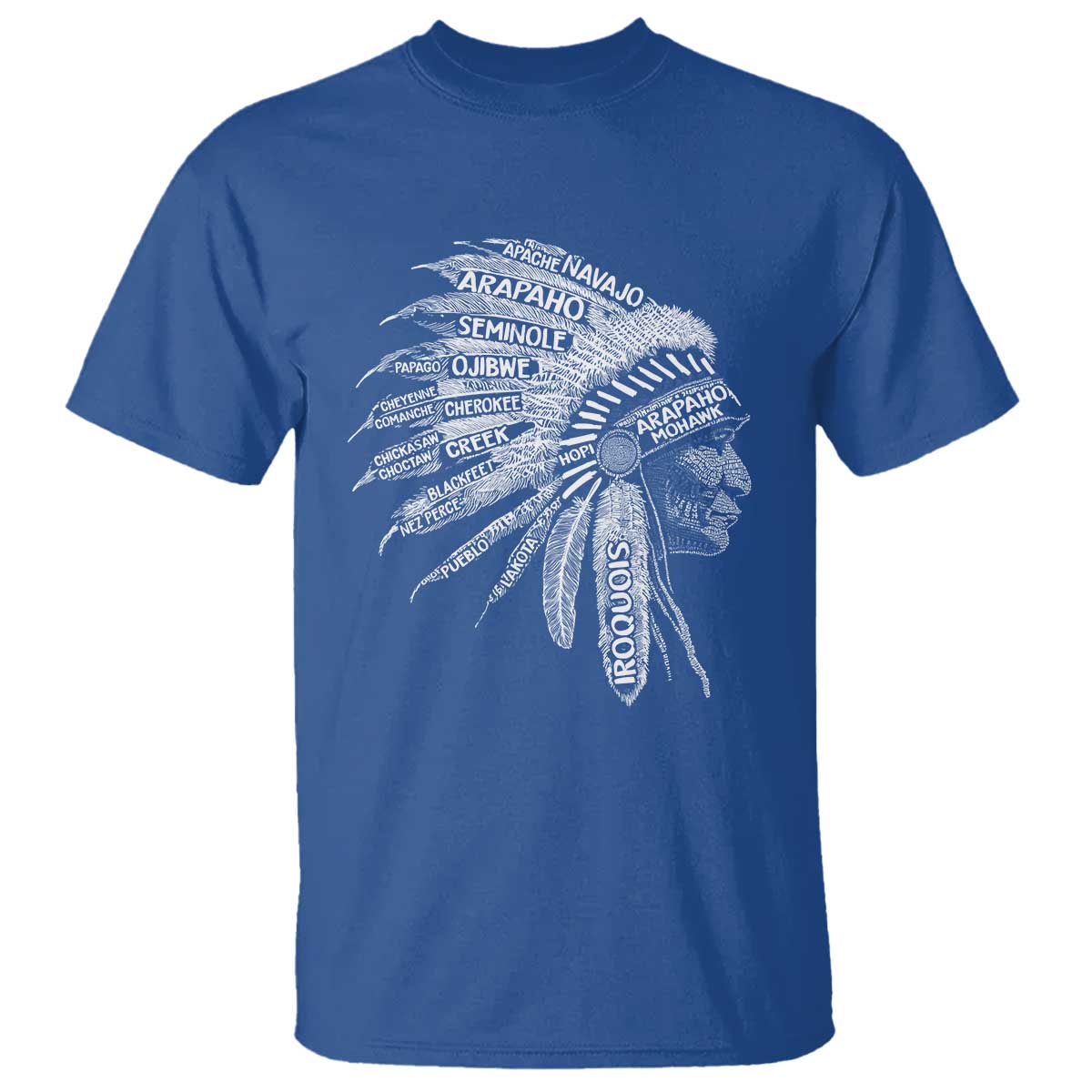 Native American Tribes T Shirt Vintage Indian American Chief - Wonder Print Shop