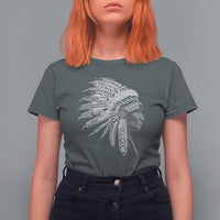 Native American Tribes T Shirt For Women Vintage Indian American Chief - Wonder Print Shop