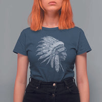 Native American Tribes T Shirt For Women Vintage Indian American Chief - Wonder Print Shop