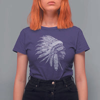 Native American Tribes T Shirt For Women Vintage Indian American Chief - Wonder Print Shop