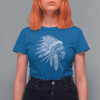 Native American Tribes T Shirt For Women Vintage Indian American Chief - Wonder Print Shop