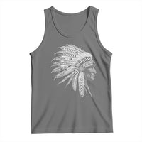 Native American Tribes Tank Top Vintage Indian American Chief - Wonder Print Shop