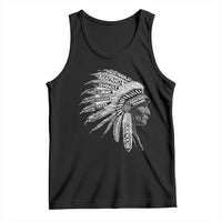 Native American Tribes Tank Top Vintage Indian American Chief - Wonder Print Shop
