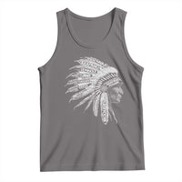 Native American Tribes Tank Top Vintage Indian American Chief - Wonder Print Shop