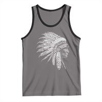 Native American Tribes Tank Top Vintage Indian American Chief - Wonder Print Shop