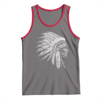 Native American Tribes Tank Top Vintage Indian American Chief - Wonder Print Shop