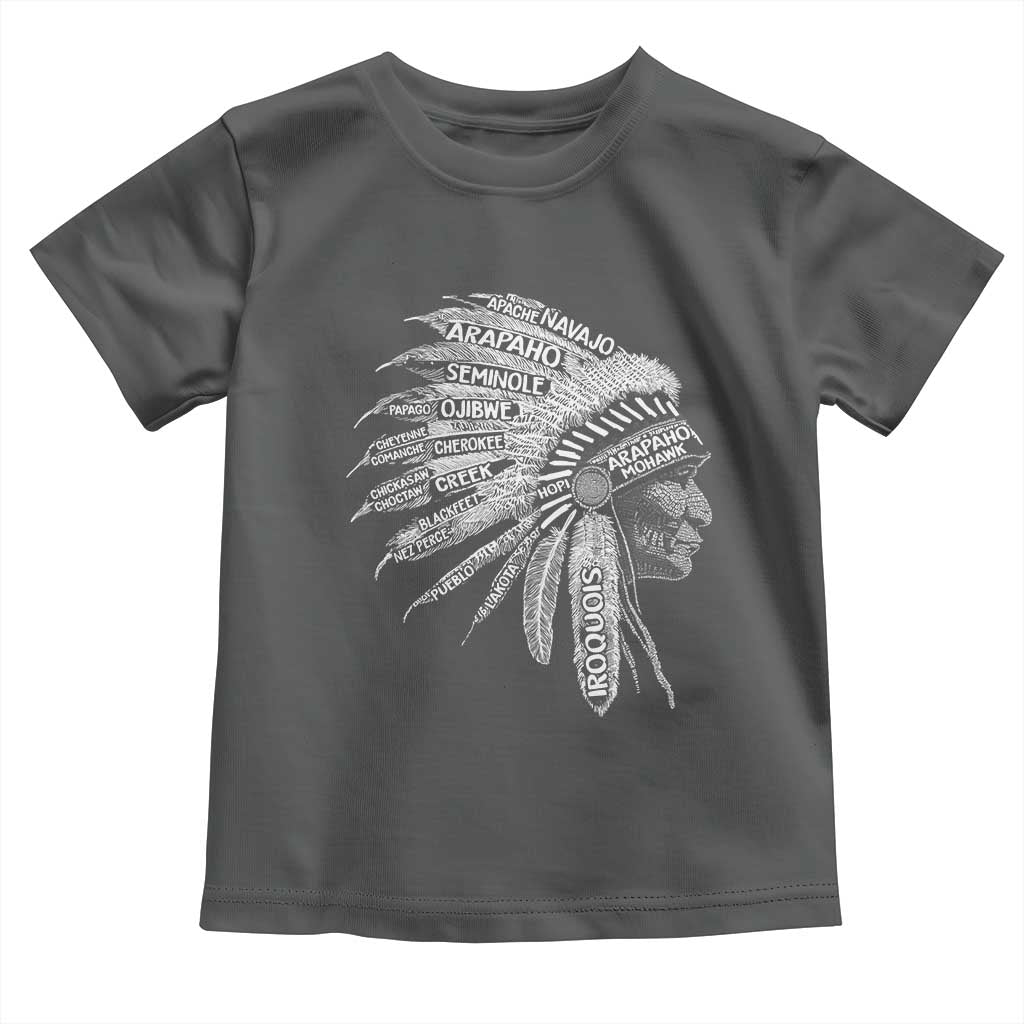 Native American Tribes Toddler T Shirt Vintage Indian American Chief - Wonder Print Shop