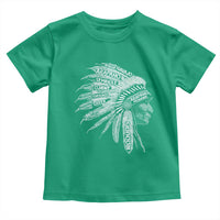 Native American Tribes Toddler T Shirt Vintage Indian American Chief - Wonder Print Shop