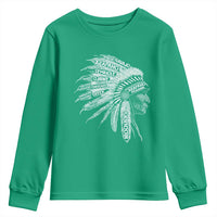 Native American Tribes Youth Sweatshirt Vintage Indian American Chief - Wonder Print Shop
