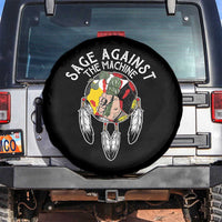 Funny Sage Against The Machine Spare Tire Cover Native American Sage Medicine Wheel - Wonder Print Shop