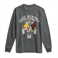 Funny Sage Against The Machine Long Sleeve Shirt Native American Sage Medicine Wheel - Wonder Print Shop