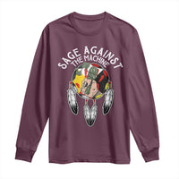 Funny Sage Against The Machine Long Sleeve Shirt Native American Sage Medicine Wheel - Wonder Print Shop
