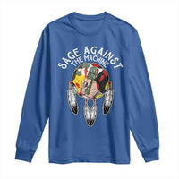 Funny Sage Against The Machine Long Sleeve Shirt Native American Sage Medicine Wheel - Wonder Print Shop