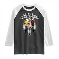 Funny Sage Against The Machine Raglan Shirt Native American Sage Medicine Wheel - Wonder Print Shop