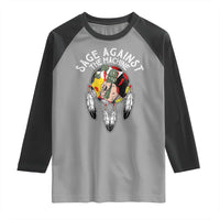 Funny Sage Against The Machine Raglan Shirt Native American Sage Medicine Wheel - Wonder Print Shop