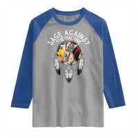 Funny Sage Against The Machine Raglan Shirt Native American Sage Medicine Wheel - Wonder Print Shop