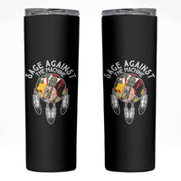 Funny Sage Against The Machine Skinny Tumbler Native American Sage Medicine Wheel - Wonder Print Shop