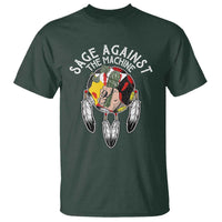 Funny Sage Against The Machine T Shirt Native American Sage Medicine Wheel - Wonder Print Shop