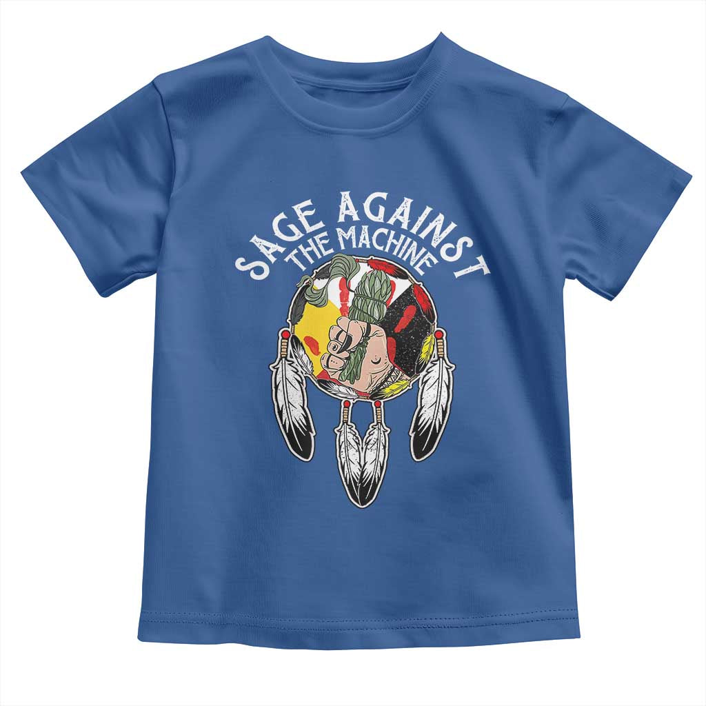 Funny Sage Against The Machine Toddler T Shirt Native American Sage Medicine Wheel - Wonder Print Shop