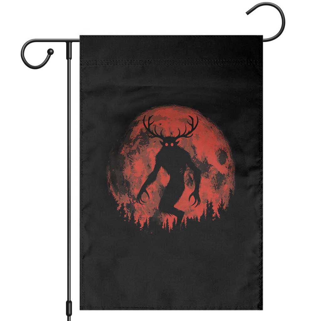 Wendigo Monster Garden Flag Skinwalker Night Stroll Cryptid Full Moon Evil Monster - Wonder Print Shop