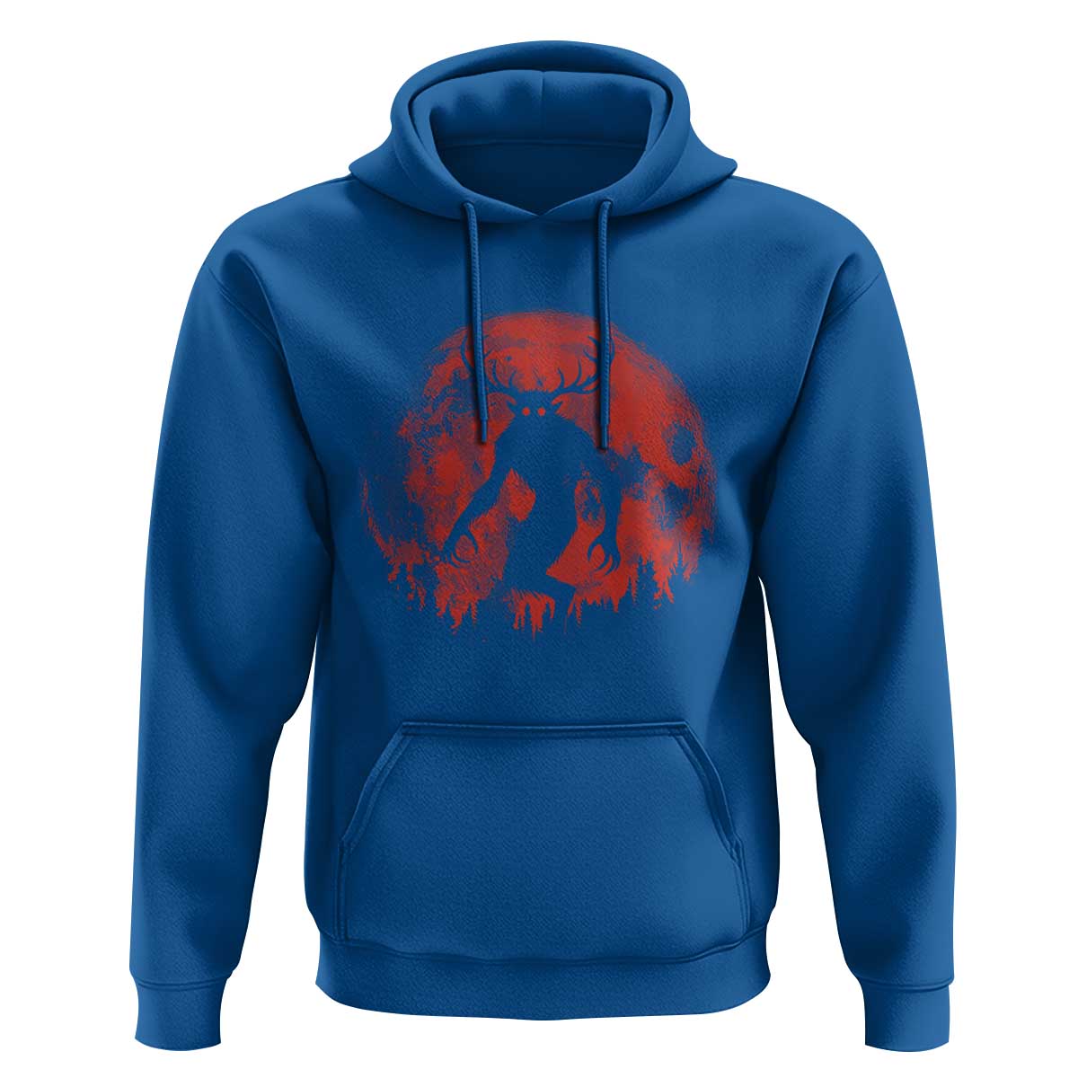 Wendigo Monster Hoodie Skinwalker Night Stroll Cryptid Full Moon Evil Monster - Wonder Print Shop