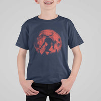 Wendigo Monster T Shirt For Kid Skinwalker Night Stroll Cryptid Full Moon Evil Monster - Wonder Print Shop