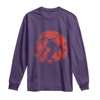 Wendigo Monster Long Sleeve Shirt Skinwalker Night Stroll Cryptid Full Moon Evil Monster - Wonder Print Shop