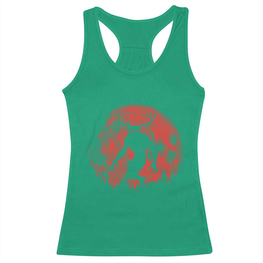 Wendigo Monster Racerback Tank Top Skinwalker Night Stroll Cryptid Full Moon Evil Monster - Wonder Print Shop