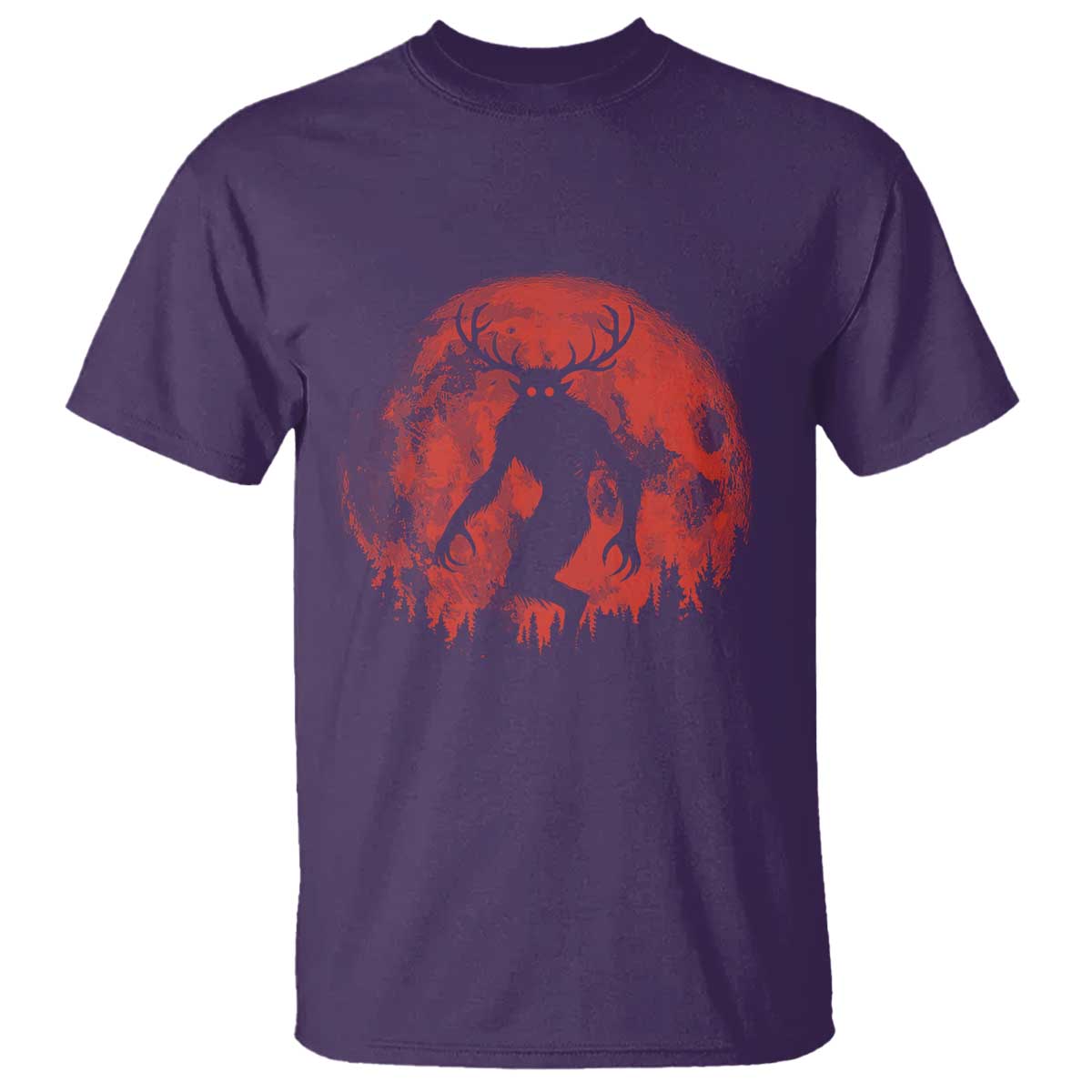 Wendigo Monster T Shirt Skinwalker Night Stroll Cryptid Full Moon Evil Monster - Wonder Print Shop