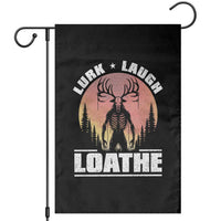 Funny Wendigo Cryptid Lurk Laugh Loathe Garden Flag - Wonder Print Shop